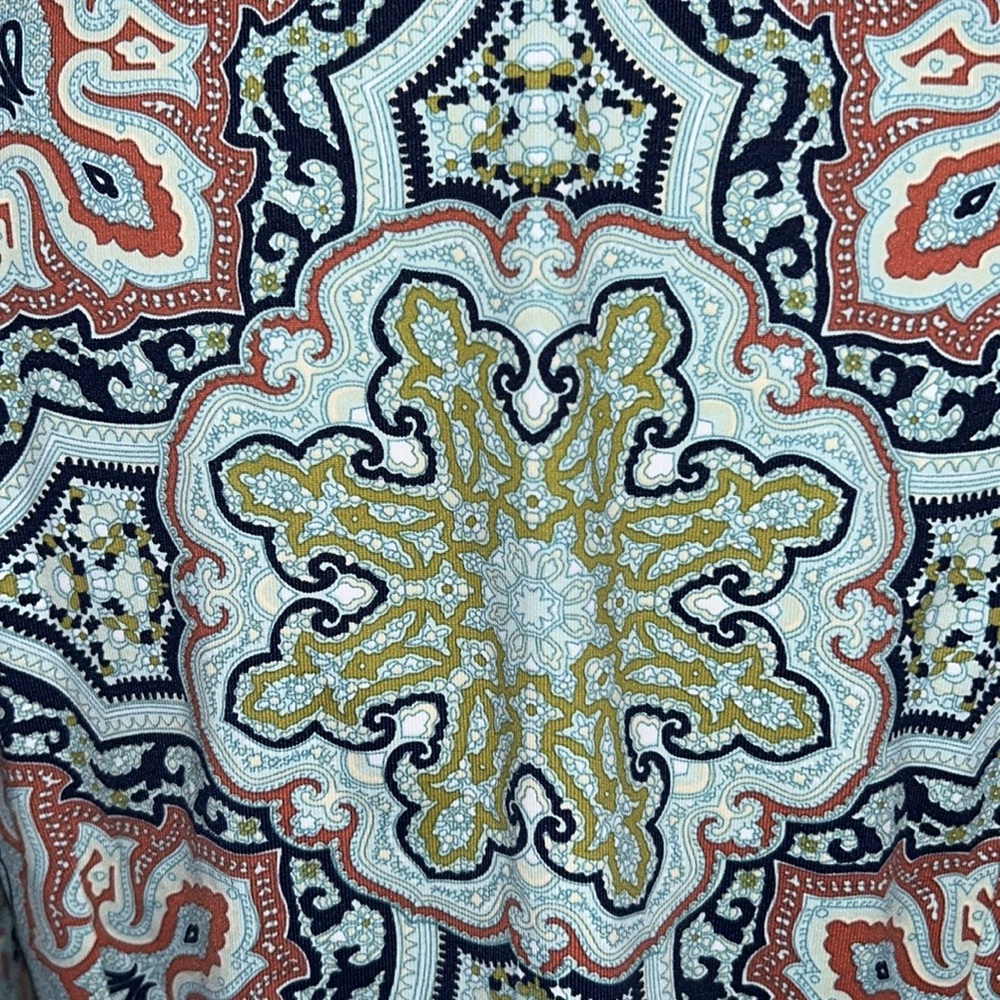 J. McLaughlin Biscayne Medallion Paisley Print Henley Tunic Top - XS - Picture 12 of 12